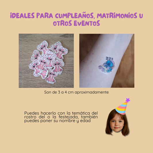 Tatuajes temporales personalizados