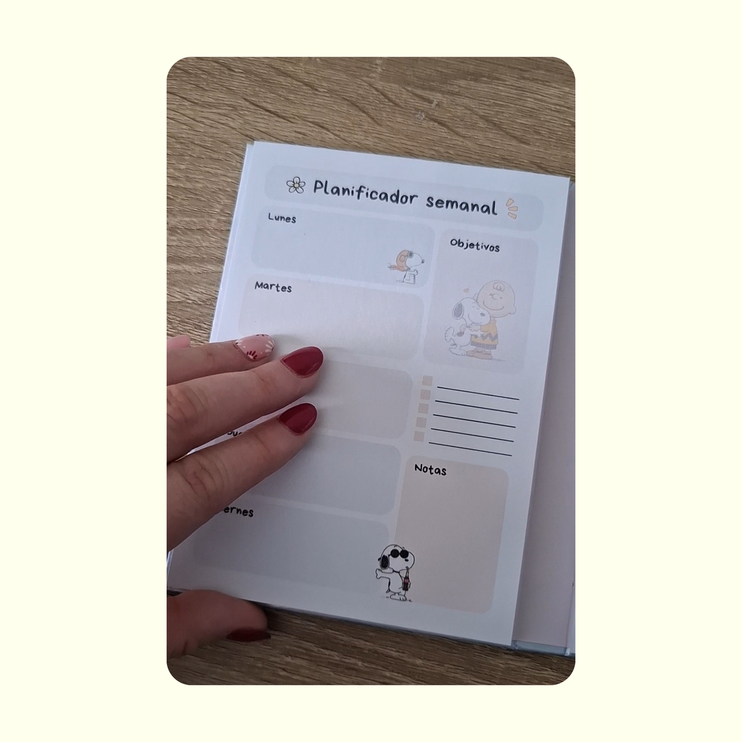 Planificador encolado Snoopy