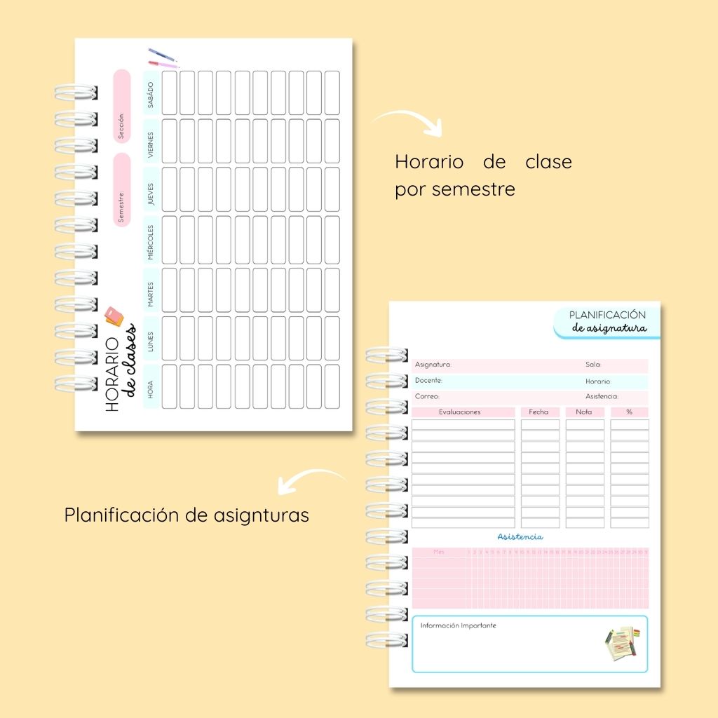 Planner universitario