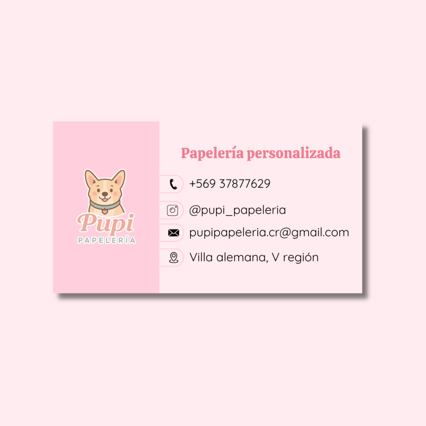 Tarjetas de presentación una sola cara
