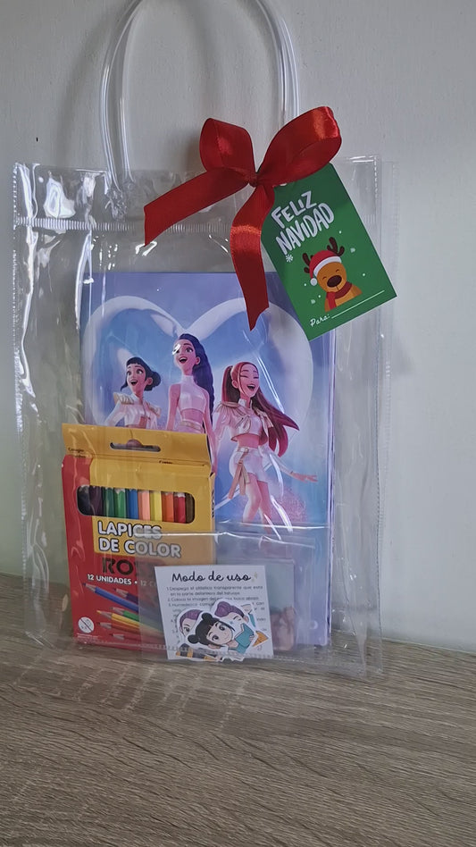 Álbum con stickers y colorear